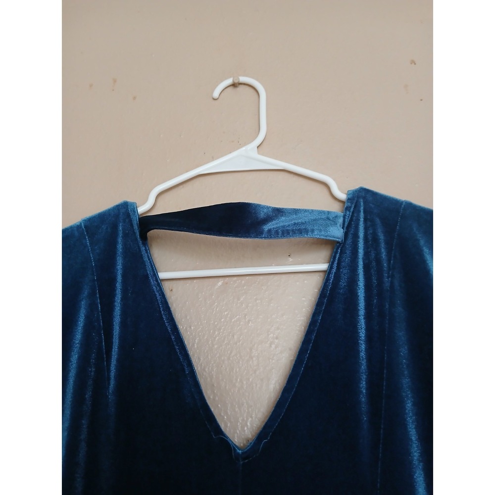 Torrid Dress 1x Velvet Emerald Grunge Goth Whimsigoth Retro Stretch Jersey - Picture 15 of 15